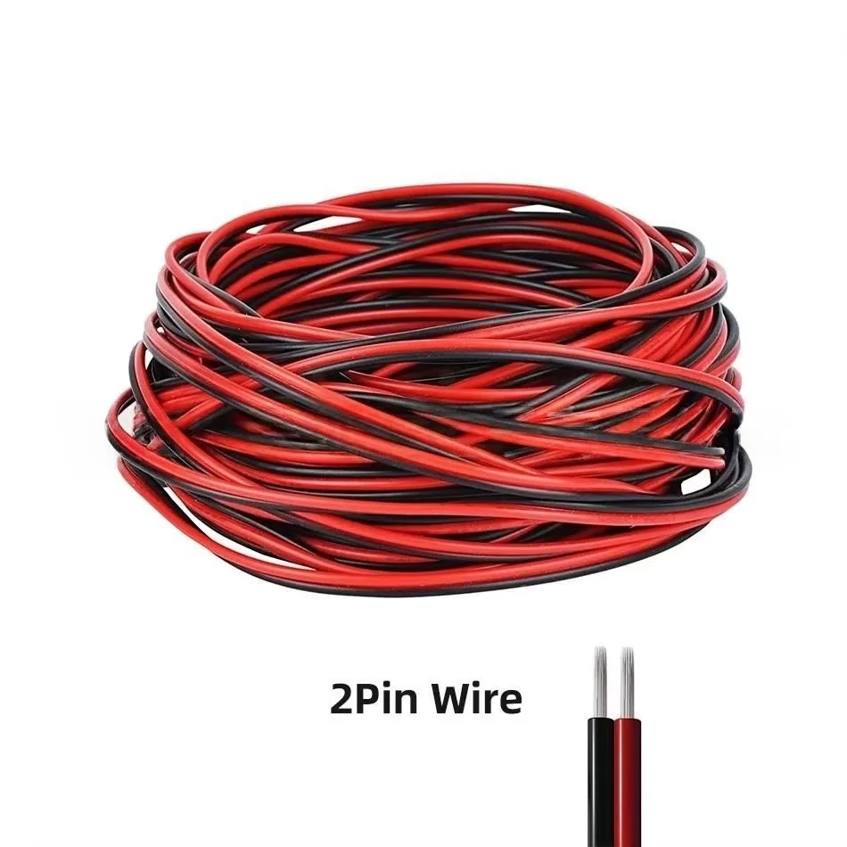 Durable 22AWG Tinned Copper 2-Pin Extension Cable for Power Supply (5M/20M)