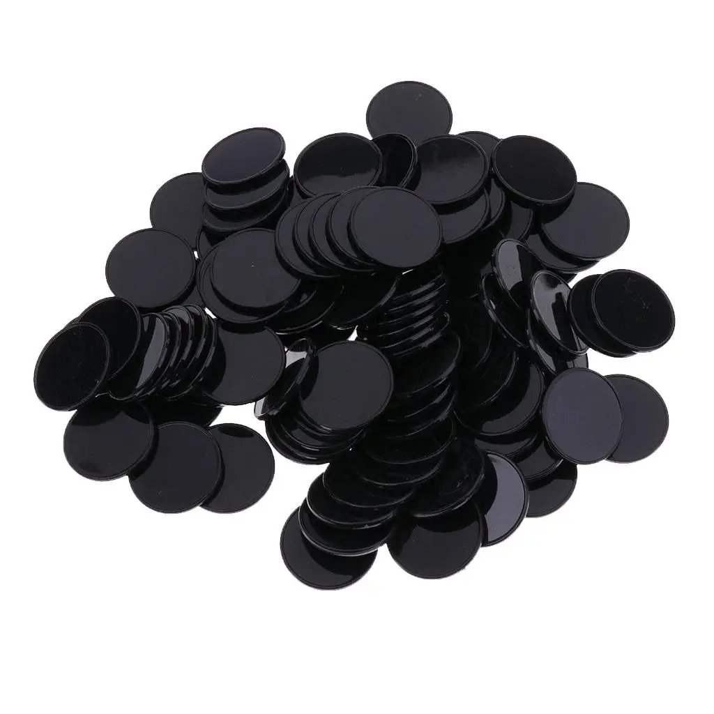 Plastic Poker Chips Bingo Board Games Markers Tokens Kids Counting Toy Family Club Party Supplies 100 Pcs