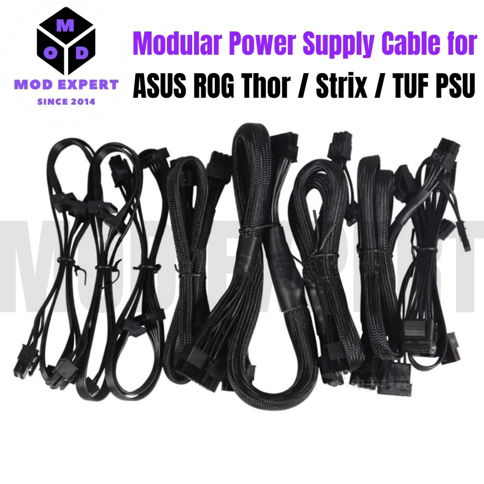 rog-thor-1200p　ケーブル一部なし ASUS ROG THOR/STRIX/TUF 750W 850W 1000W 1200W、GPU PCIe 8ピン、CPU