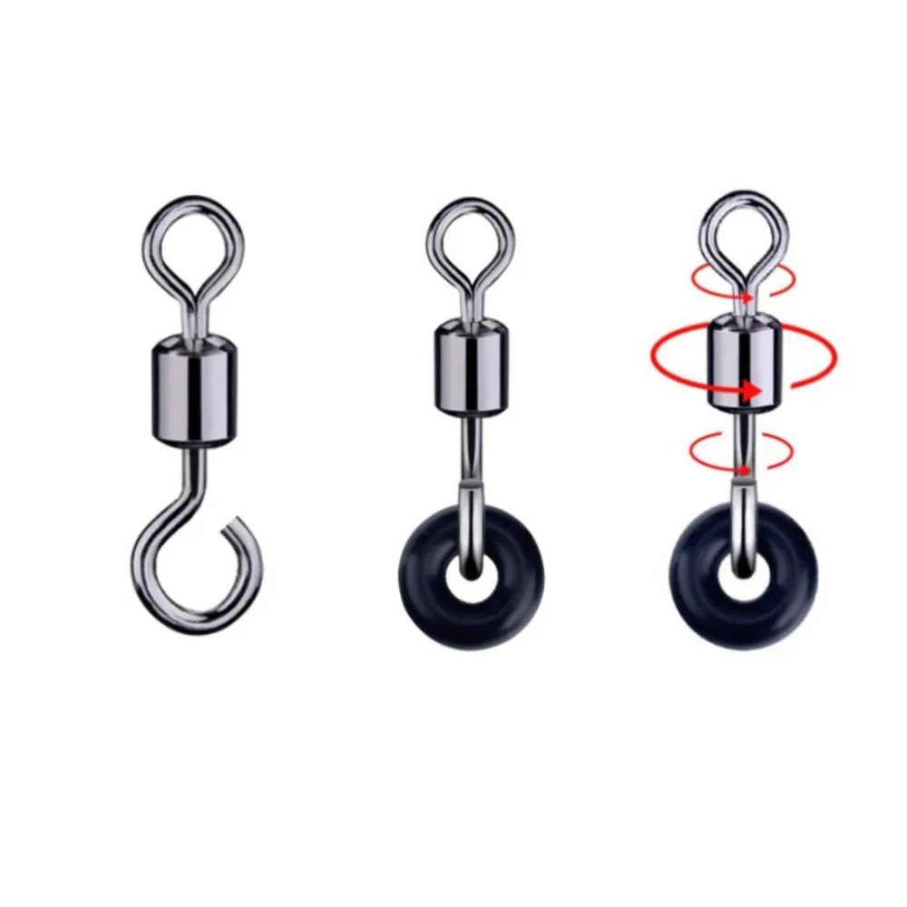 ECSiNG 20Pcs Swivel Quick Change Connector Figure Eight Ring Connector