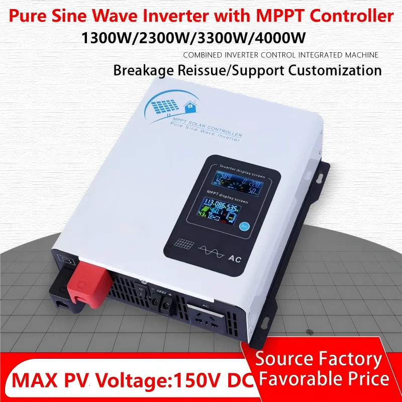 파워 인버터 1500W 2500W 12V 24V 48V MPPT 하이브리드 오프그리드 순수 정현파 30A 60A 220V 230V 50/60Hz 태양광 인버터 충전기