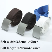 Men's Belt Fashion New Unisex Trousers Belt Women's Belt Canvas Belt Breathable Outdoor Tactical For Jeans Adjustable Waist Belt 2