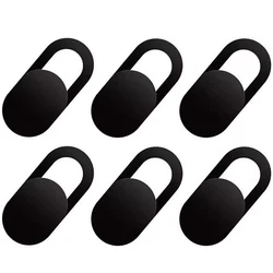 Universal Privacy Sticker: Magnetic Webcam Cover Shutter for Laptops, Tablets, and Mobile Devices (6PCS Black)