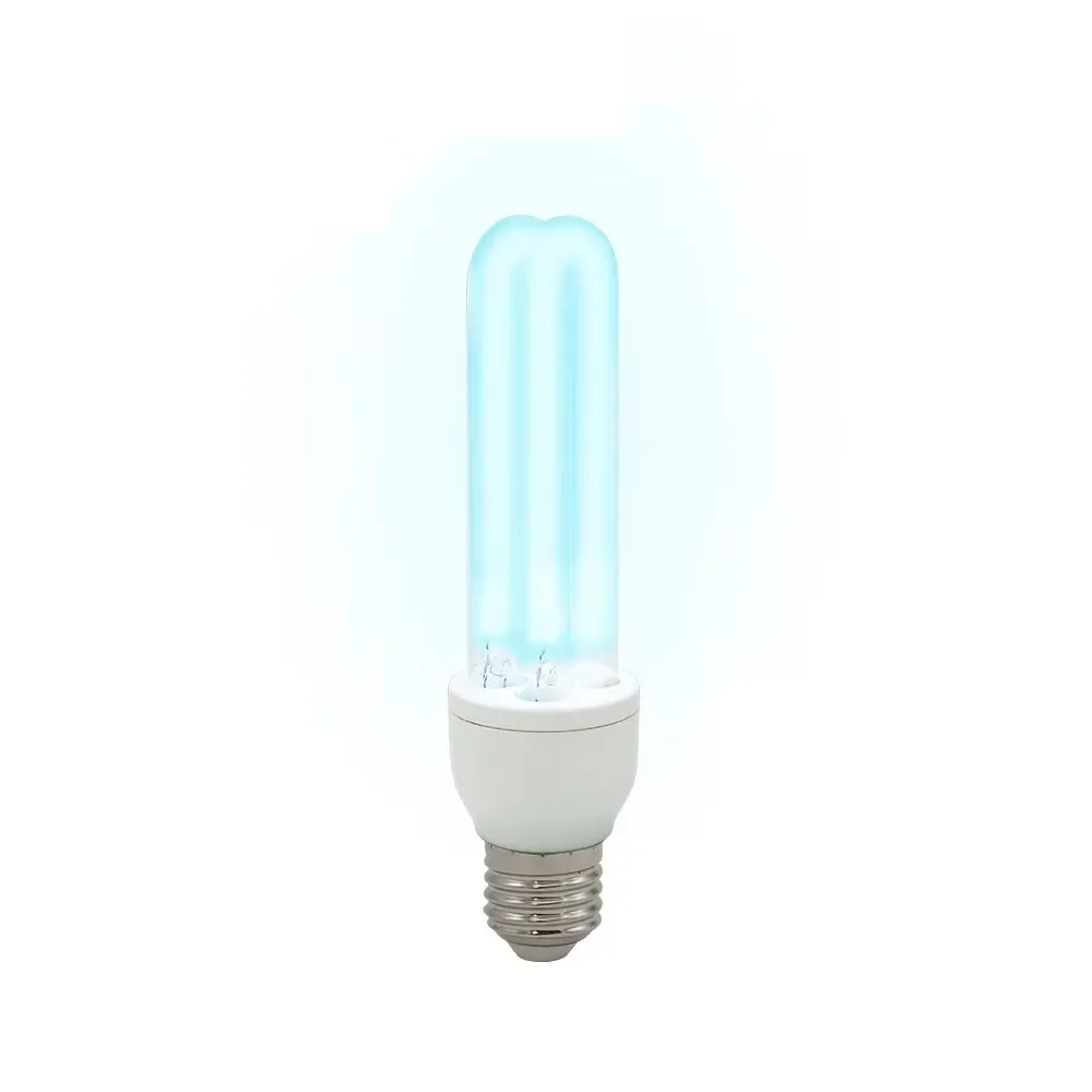 UV Disinfection Lamp UV Sterilization Lamp AC220-240V Ozone Free Ultraviolet Sterilizing Lamp Bulbs E27 UVC Disinfection Bulb 253.7nm UV-C Light Bulb 15W Indoor Sterilzer
