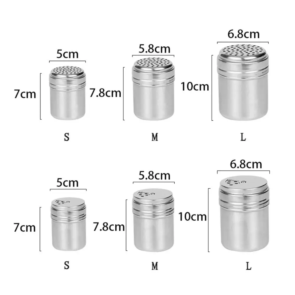 Multi-purpose Stainless Steel Seasoning Jar Salt Sugar Bottle Rotating Cover Kitchen Gadgets Spice Pepper Shaker Spice Jar 1pc seasoning jar salt shaker spices bottle salt pepper shakers