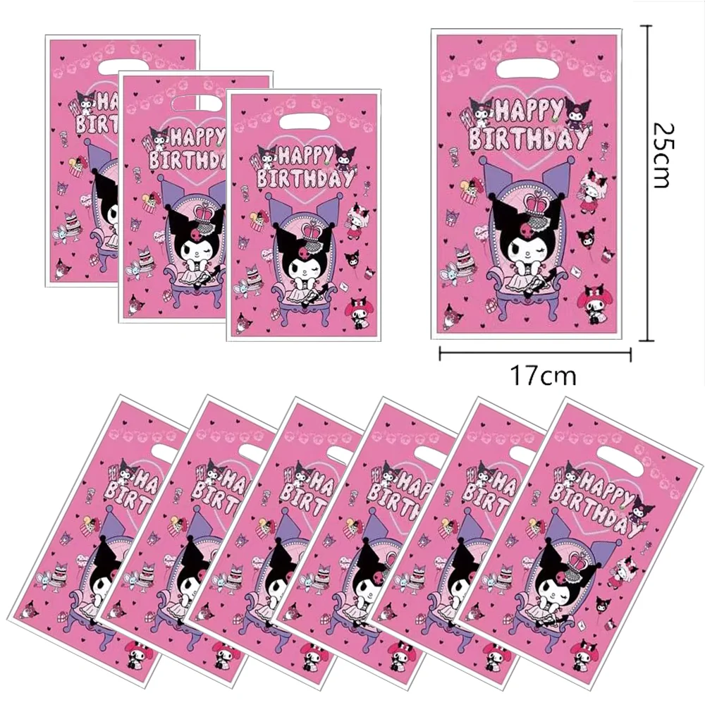 thumbnail image 1 of Bolsa de regalo de plástico con forma de mascota japonesa, 10, 20 o 30 unidades, para galletas y dulces, temática Kawaii, suministros para cumpleaños de niños, regalo para el hogar y decoración, 1 of 5
