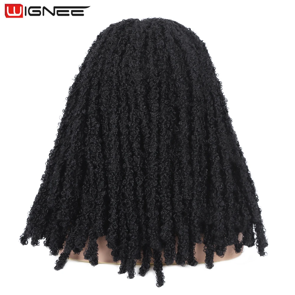Headband Wig Braided Wigs Butterfly Locs Crochet Hair Black Wig Curly Headbands For Women Cosplay Daily Life Synthetic Wigs