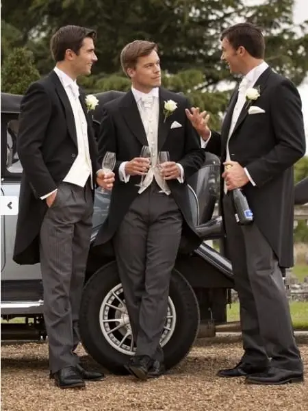 Hot Sale Black Groom Tuxedos  Men Wedding Dress Best Popular Men Business Prom Collective Suit(Jacket+Pants+Vest) One Piece
