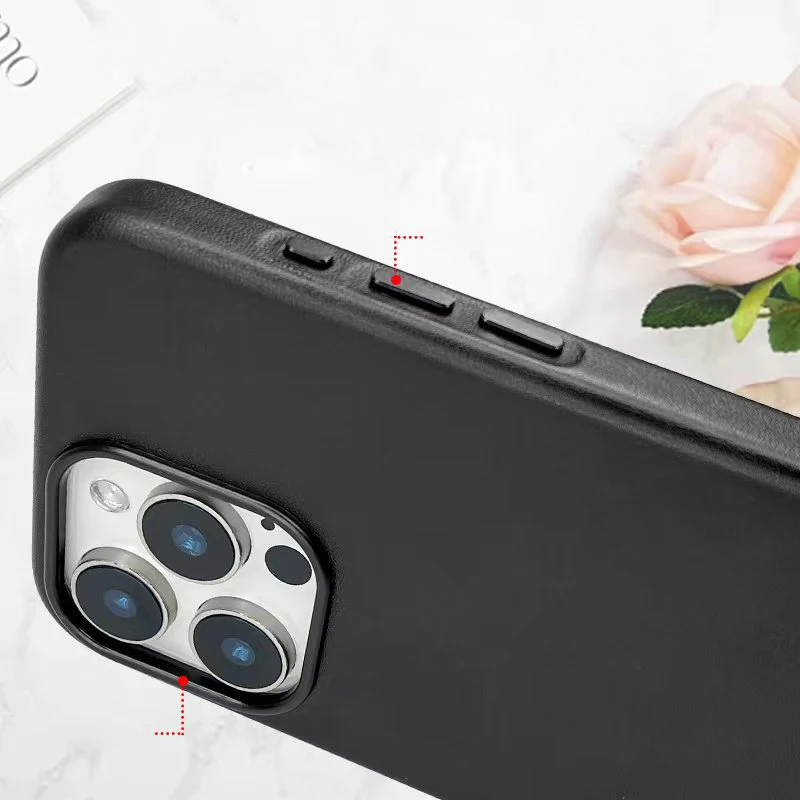 Sleek Black Matte Magnetic Phone Case with MagSafe Compatibility
