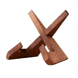 Rustic Wooden Recipe and Menu Display Stand for Kitchen and Dining Room (A)