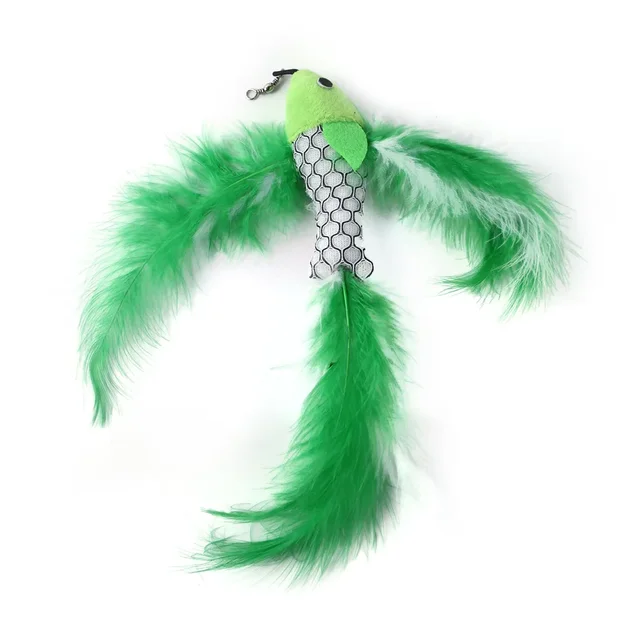 Flying Fish Replacement Head Funny Cat Stick Plush Toy Fishing Rod Replacement Head Pet Cat Toys Interactive Pet Products 5
