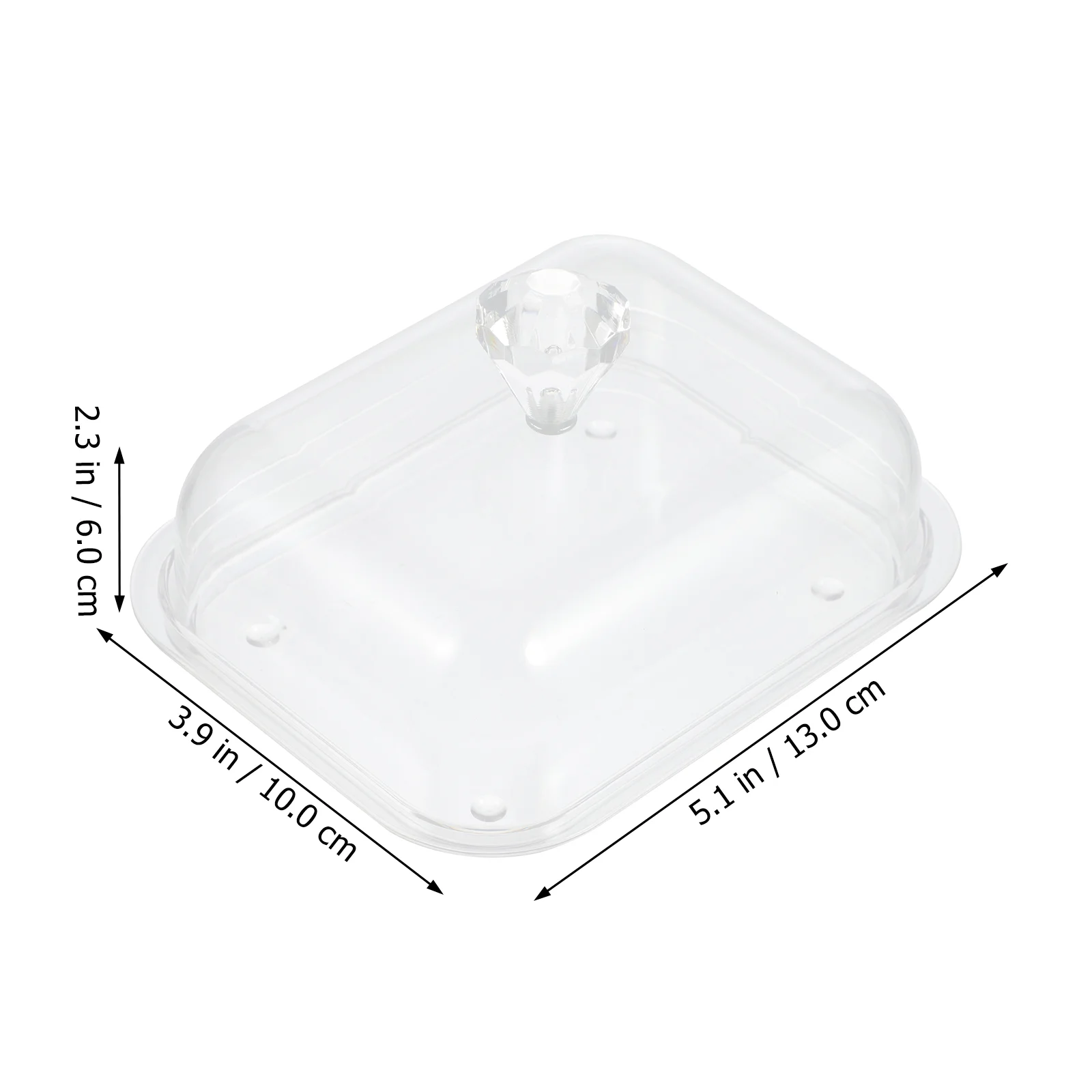 Butter Keeper Butter Storage Box Acrylic Kitchen Tableware Restaurant Accessories Food Containers Snack Holders