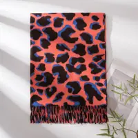 Leopard Print Scarf for Women, Versatile 2025 Autumn and Winter Long Style, Imitating Cashmere and Stylish Printed Shawl