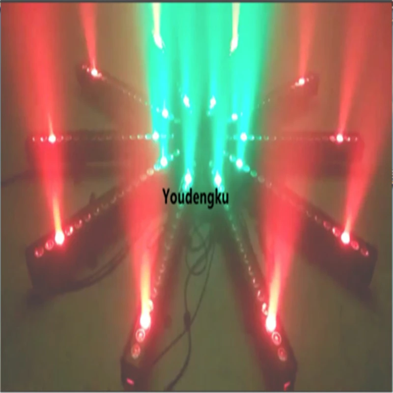 4 pieces Professional led wall wash stage light 18x18W RGBWA UV 6 in 1 dmx dj LE