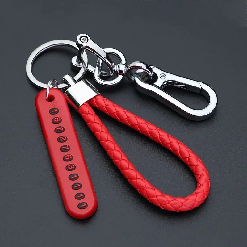Anti-Lost Keychain, Car Keyring, Phone Number Key Ring