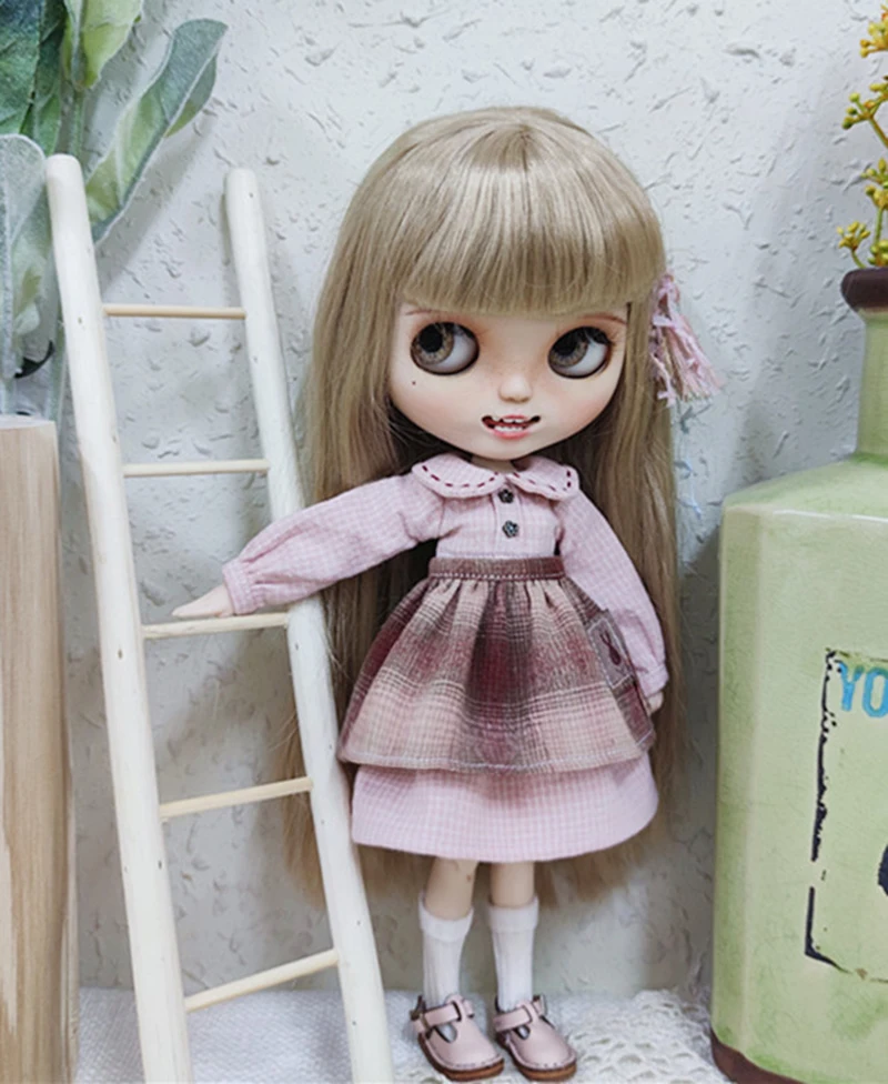 Neues Blyth langes T-Shirt + Spitzenrock Barbies DressDoll Blyth Puppenkleidung Prinzessinnenkleid für Ymy Licca Azones Ob24 Ob27 Fr Doll – Detail 12