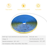 Super Bright USB DC 5V COB LED Strip Light 320leds/m with Hand Scan / Dimmable Touch Sensor Switch/ Push Switch 1m 2m 3m 4m 5m 2