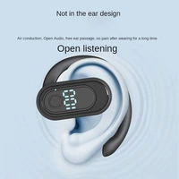 Wireless Headphone Bluetooth 5.4 Handsfree Noise Canceling 180 ° Rotatable Sports Digital Display Earphones Single Ear Earhook 2