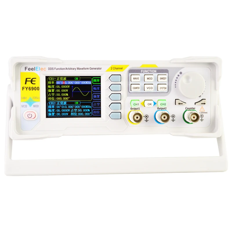 

FY6900 Dual Channel DDS Function Arbitrary Waveform Signal Generator/pulse Signal Source/frequency Counter 60MHZ