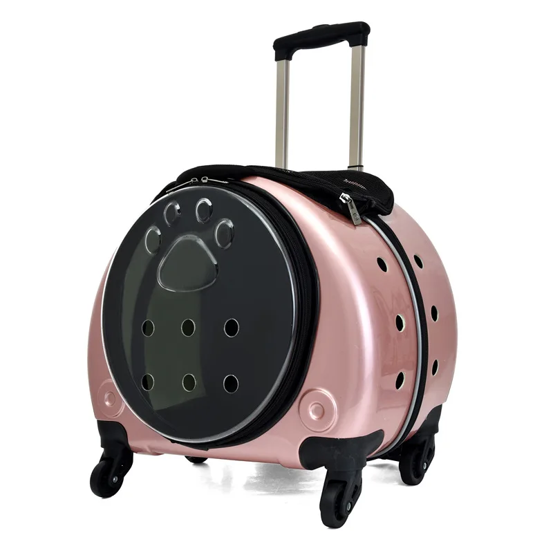 New trolley cat bag out and about portable capsule schoolbag pet backpack out door trolley case handheld pet supplies