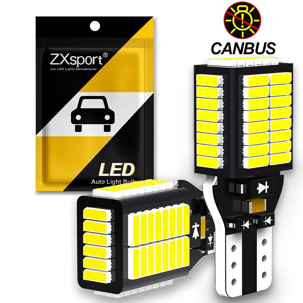 LAMPADA RETROMARCIA LED T15 W16W CANBUS PER FIAT PANDA 6000K NO ERROR