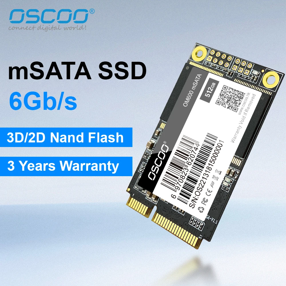 SSD Interno Msata 32 GB – Disco A Stato Solido Per Trasferimento Dati Veloce E Affidabile Per PC Portatili E Desktop