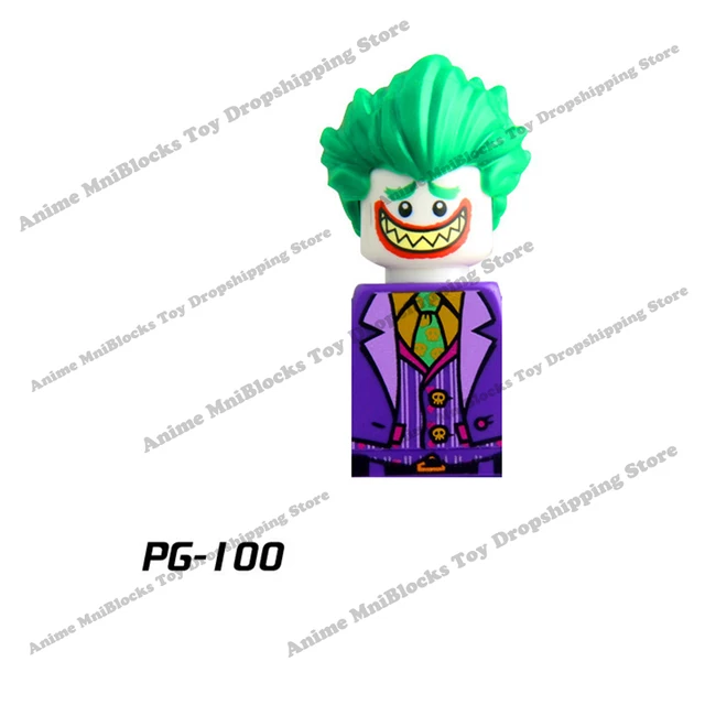 Movie Batman The Joker Harley Quinn Wonder Woman mini action toy figures building blocks Assemble bricks kid gifts WM6080 WM6100 PG100