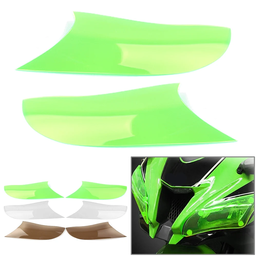 

ZX10R 2016-2018 защита передней фары мотоцикла, экран, крышка объектива для KAWASAKI ZX-10R ZX 10R 2016 2017 2018