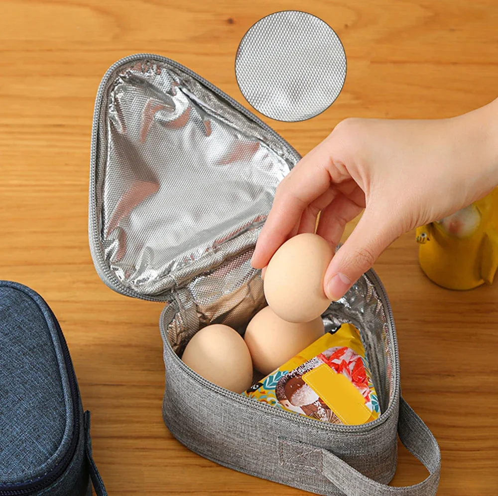 Insulated Triangle Lunch Bag – Milk Carton Design, Waterproof & Portable – Triangle Ben... - SKU TIB16331 - UGI Packaging