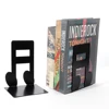 Black Chords Book Ends Organizer Book Stand Shelf Heavy Book Iron Bookends Book rack Stand Iron Home Desk Stationery 2