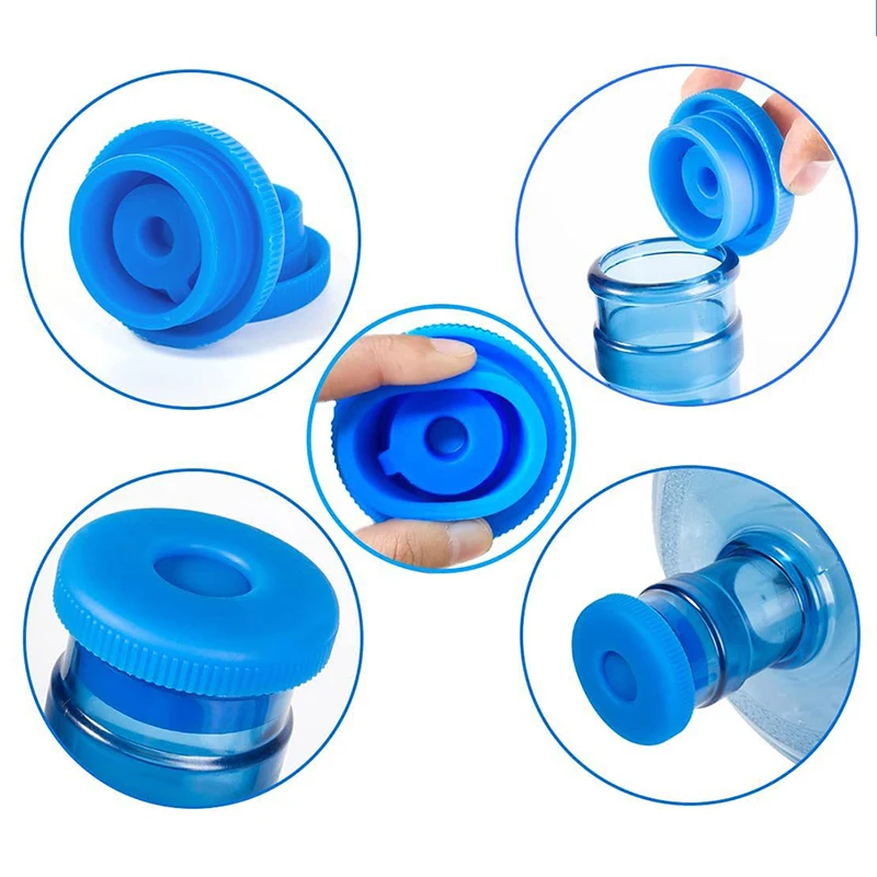 Gallon Water Jugs Cap Non Spill Bottle Caps with Inner Plug Reusable