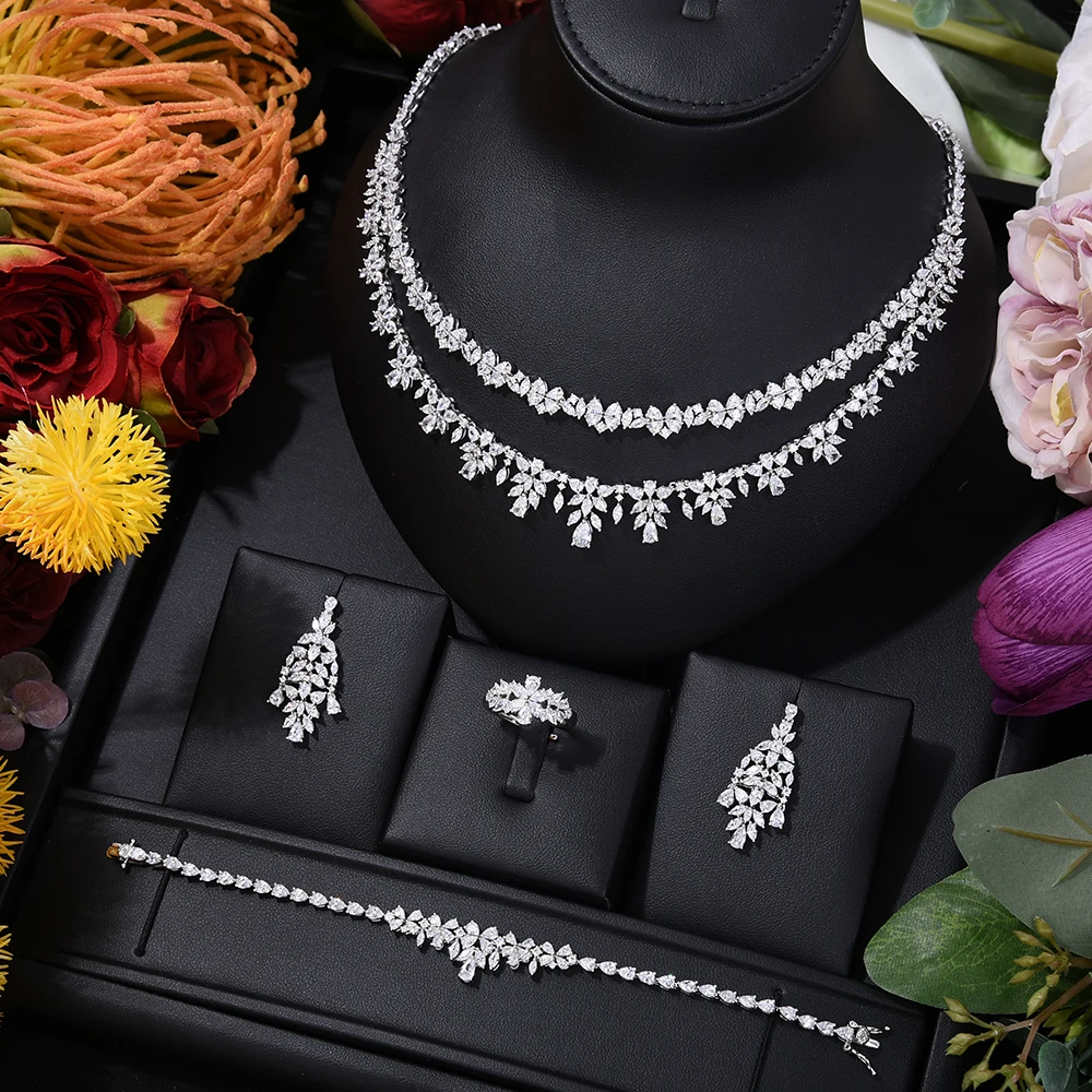 

Missvikki Famous Brand Bling Sequins Luxury Africa Dubai Jewelry Sets For Women Wedding Party Zircon Wedding Bridal Jewelry Set