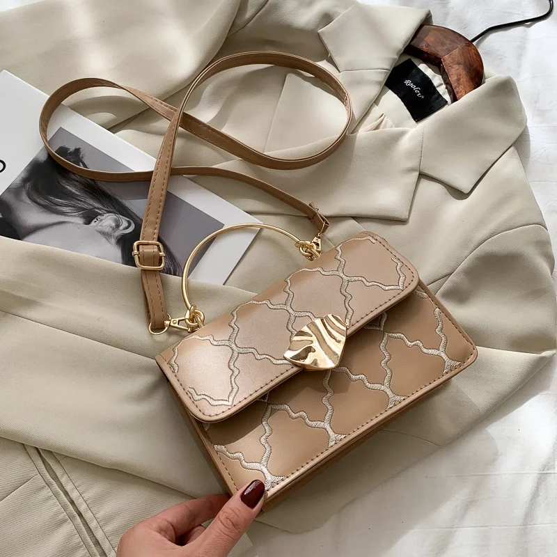 

Tassel embroidered women's luxury one shoulder crossbody handbag