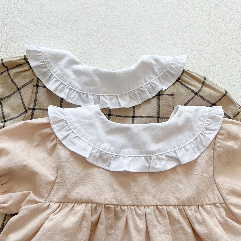 Cute Plaid Baby Clothing Set for Girls