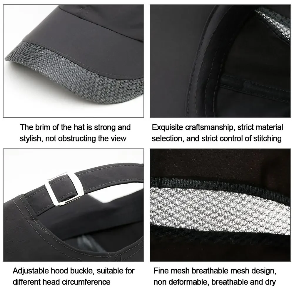 Unisex Breathable Quick Dry Mesh Baseball Cap Running Hat Sun Hat Outdoor Space Baseball Cap