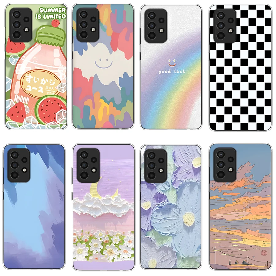 Custodia In Silicone Per Samsung Galaxy A52S S3 S4 Mini Custodie Coque Paraurti Cover Posteriore Protettiva Tpu Morbido