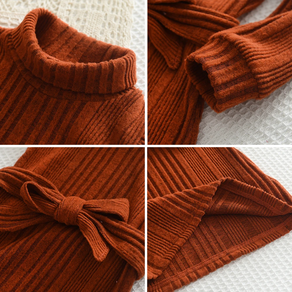 الأطفال الصوفية الدانتيل يصل فستان ، عالية الرقبة...