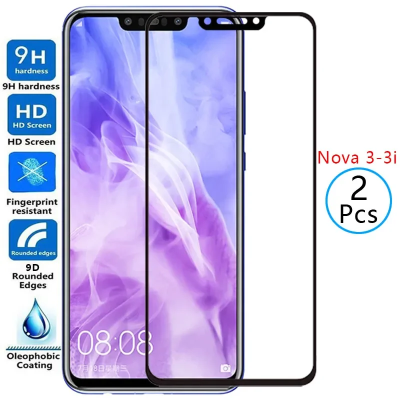 

9d protective tempered glass for huawei nova 3i 3 screen protector on nova3 i nova3i i3 safety film huawey huwei hawei huawi 9h