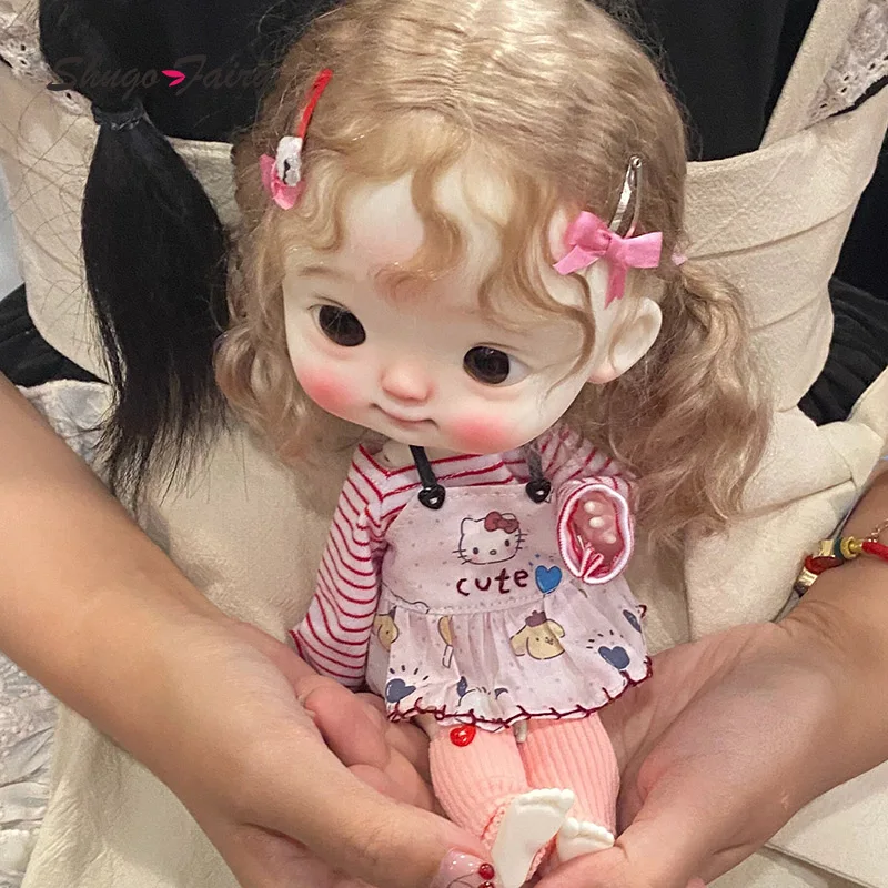 DaMeng Bjd Doll 1/6 Xiaofeiyang Blythe Reborn QbabyBig Head Smile Resin Ball Jointed Art Toy Dolls Girls Shugafairy
