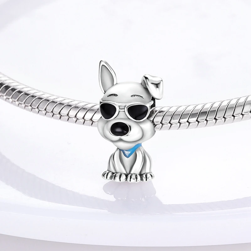 Poodle Heart Charm Bead 4