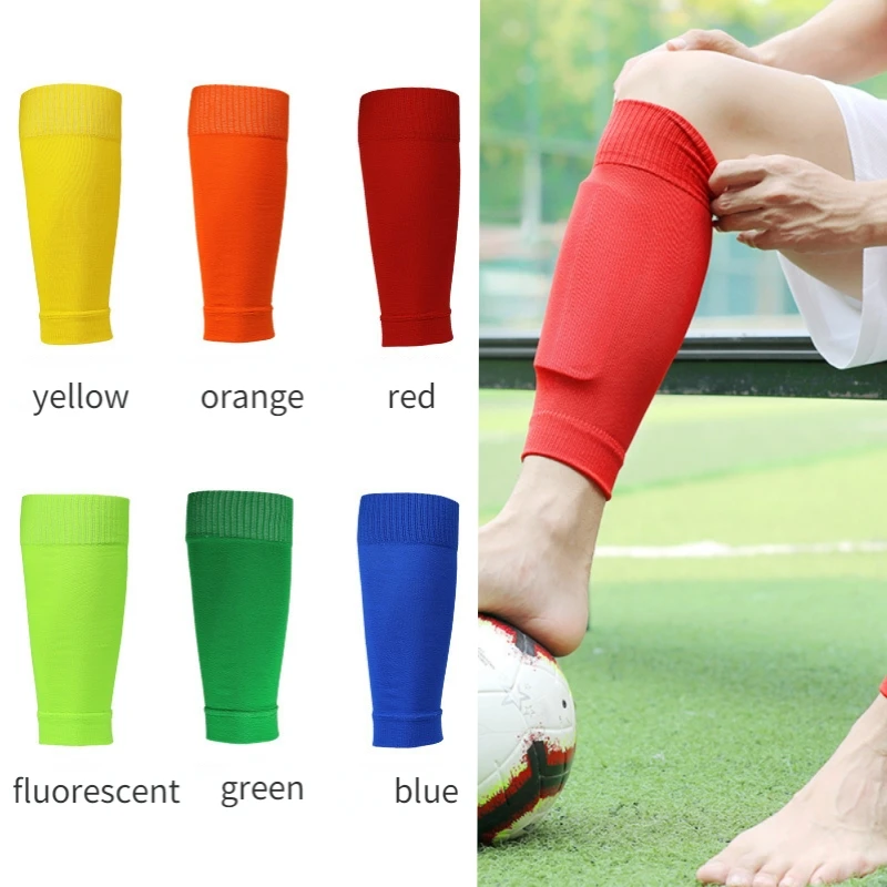 

Calf Soccer Shin Guards Football Socks Leg Protector Socks Leg Warmers Footless Calf Cover Leg Brace Sleeves Elastic Sports Pads