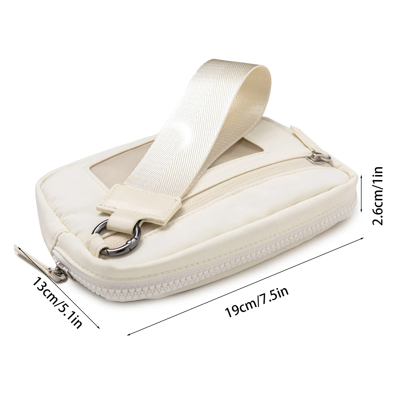 Women's Grid Handbag - Large Capacity Clear PVC Window Organizer with Multi-Pocket Wallet, Travel & Daily Essentials Storage