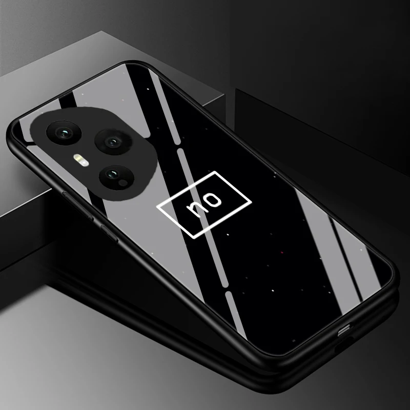 Luxury Tempered Glass Hard Back Bumper Phone Case