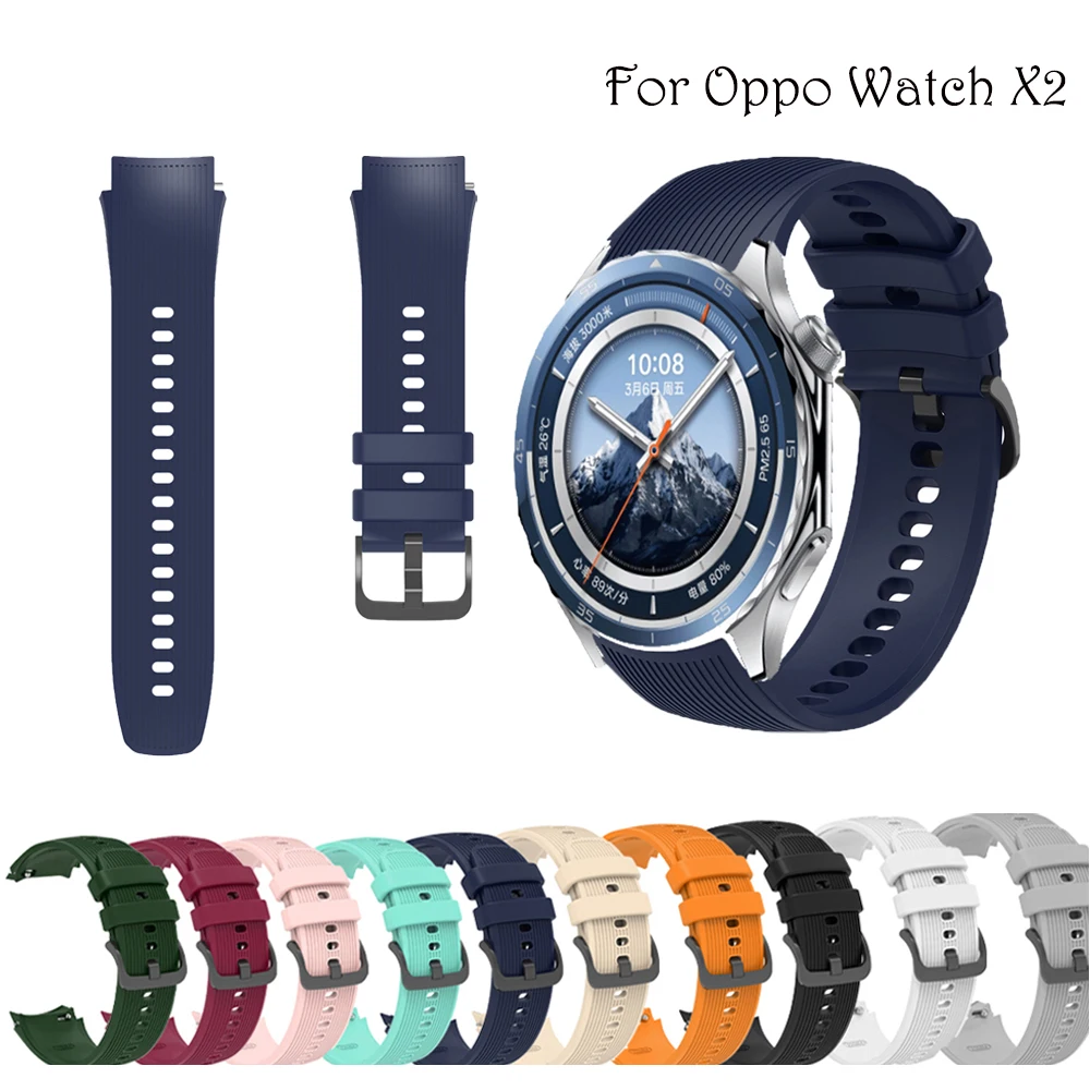 Premium 22mm Soft Silicone Sport Watchband - Versatile Design