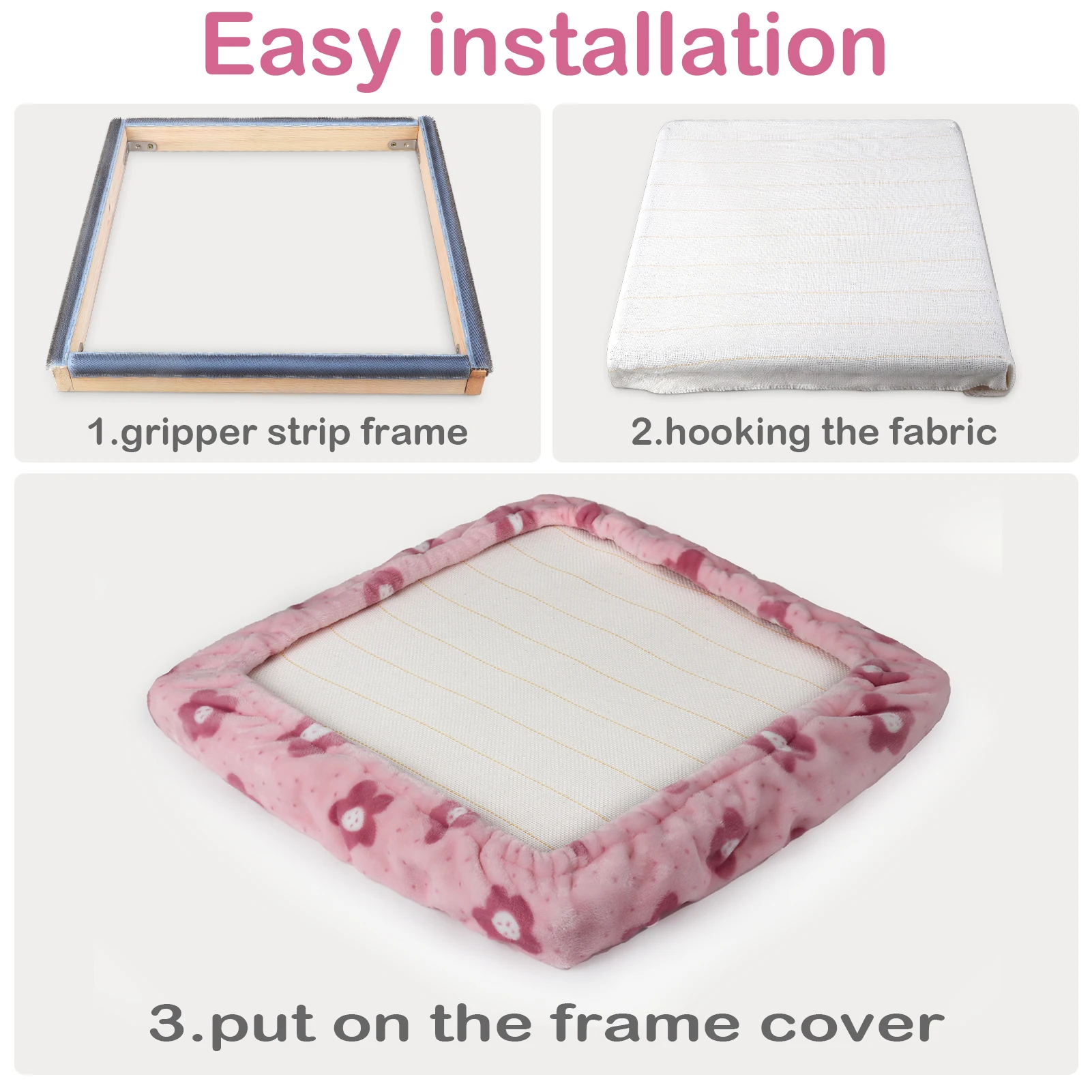 Rug Hooking Gripper Hoop for Tufting Frame Embroidery Frame Rug Fabric