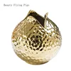 1pcs Ceramic Vase Golden Modern Home Decoration Porcelain Vase Flower  Pomegranate Shape Decoration Vase Decor Home Decor 5