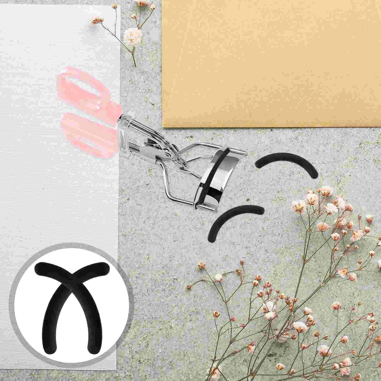 Eyelash Curler Strip Gluesticks Rubber Refills Replacement Universal Cushions Pads Tool 24 Pcs