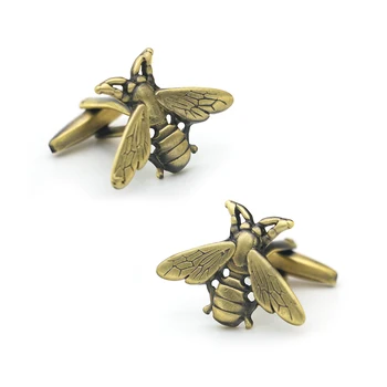 IGame Nuovo arrivo Gemelli vintage Colore bronzo Ape Design Qualità Ottone Materiale Gemelli da uomo All'ingrosso e al dettaglio