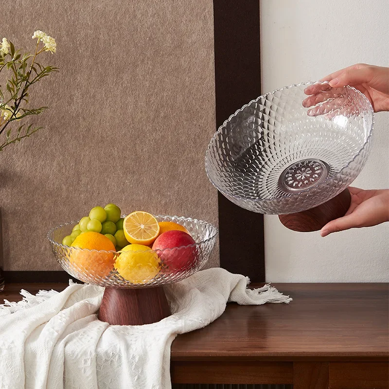 Home Storage Items Fruit Tray End Table Plastic Drain Fruit Dry Candy Snack Plate