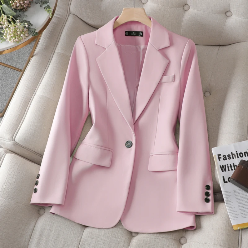 

Suits Jacket Women Korean Fashion Blazers for Women Business Work Clothes Suits Long Sleeve Tops Office Lady Autumn Coat Blazers